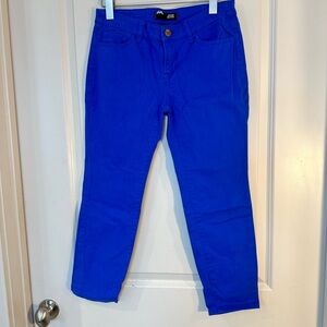 Urban Outfitters BDG Grazer Mid Rise Vibrant Blue Skinny Crop Ankle , size 29